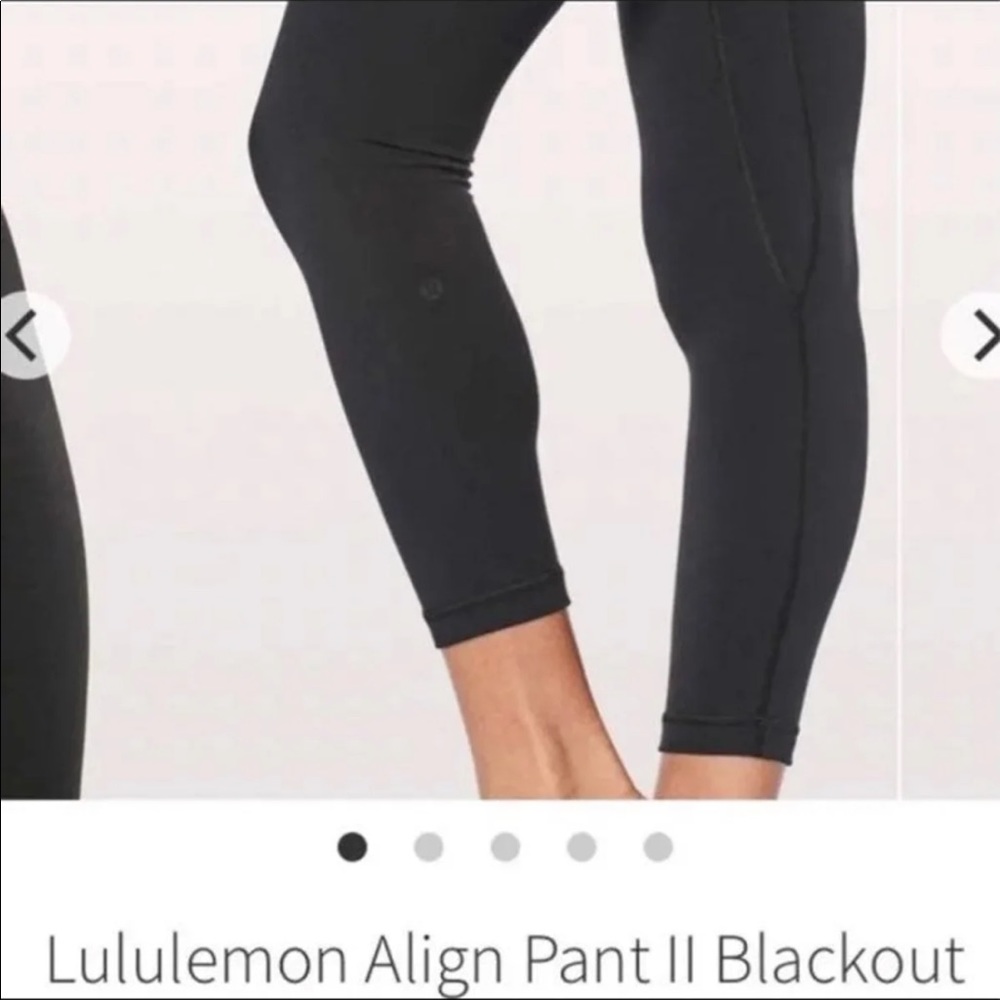 Lululemon Align 25" Blackout SE size 4